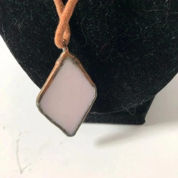 Handmade Stained Glass Necklace - Picture 5 of 7